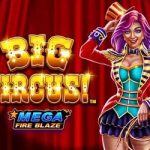 Mega fire blaze big circus